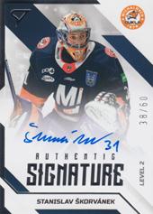 Škorvánek Stanislav 22-23 Tipos Extraliga Authentic Signature Level 2 #SL2-SS