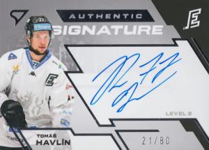 Havlín Tomáš 23-24 Tipsport Extraliga Authentic Signature Level 2 #SL2-TH