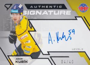 Kubík Adam 23-24 Tipsport Extraliga Authentic Signature Level 3 #SL3-AK