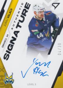 Valach Juraj 23-24 Tipos Extraliga Authentic Signature Level 3 #SL3-JV