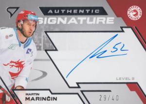 Marinčin Martin 23-24 Tipsport Extraliga Authentic Signature Level 3 #SL3-MM