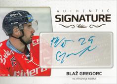 Gregorc Blaž 18-19 OFS Classic Authentic Signature Gold #AS-134