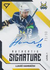 Hamráček Lukáš 22-23 Tipos Extraliga Authentic Signature Level 1 #SL1-LH