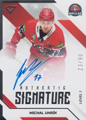 Uhrík Michal 22-23 Tipos Extraliga Authentic Signature Level 1 #SL1-MU