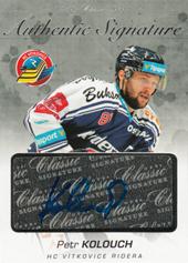 Kolouch Petr 17-18 OFS Classic Authentic Signature Platinum #10