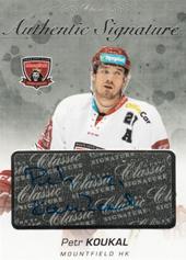 Koukal Petr 17-18 OFS Classic Authentic Signature Platinum #41