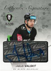 Valský Jakub 17-18 OFS Classic Authentic Signature Platinum #64