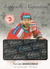 Marcinko Tomáš 17-18 OFS Classic Authentic Signature Platinum #100