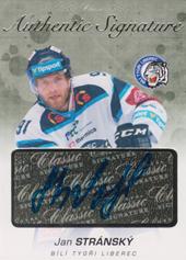 Stránský Jan 17-18 OFS Classic Authentic Signature Platinum #107