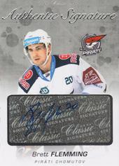 Flemming Brett 17-18 OFS Classic Authentic Signature Platinum #116