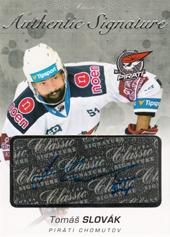 Slovák Tomáš 17-18 OFS Classic Authentic Signature Platinum #117