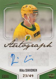 Sihvonen Riku 22-23 GOAL Cards Chance liga Autograph #A-95