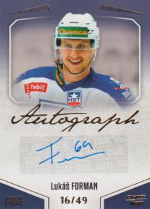 Forman Lukáš 22-23 GOAL Cards Chance liga Autograph #A-115