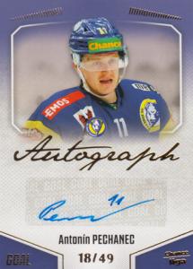 Pechanec Antonín 22-23 GOAL Cards Chance liga Autograph #A-125
