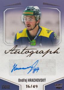 Hrachovský Ondřej 22-23 GOAL Cards Chance liga Autograph #A-158