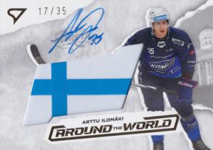 Ilomäki Arttu 25-26 Tipsport Extraliga Around the World Gold Auto Flag #AWS-AI