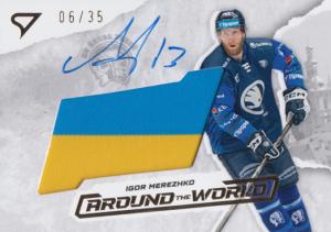Merezhko Igor 25-26 Tipsport Extraliga Around the World Gold Auto Flag #AWS-IM