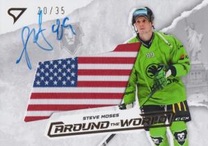 Moses Steve 25-26 Tipsport Extraliga Around the World Gold Auto Flag #AWS-SM