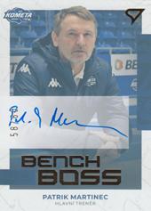 Martinec Patrik 22-23 Tipsport Extraliga Bench Boss Auto #BBS-PM