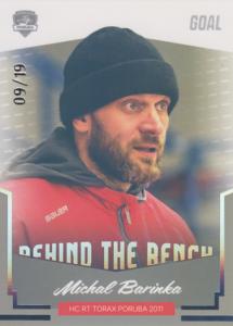 Barinka Michal 23-24 GOAL Cards Chance liga Behind the Bench Silver #BB-11