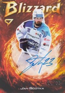 Ščotka Jan 25-26 Tipsport Extraliga Blizzard Red Auto #BLS-JS