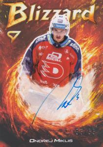 Mikliš Ondřej 25-26 Tipsport Extraliga Blizzard Red Auto #BLS-OM