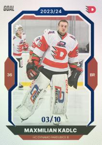 Kadlc Maxmilian 23-24 GOAL Cards Chance liga Blue #372