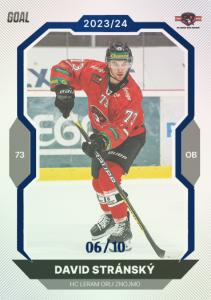 Stránský David 23-24 GOAL Cards Chance liga Blue #390