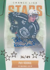 Koukal Petr 22-23 GOAL Cards Chance liga Stars Autograph #ST-9