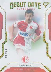 Necid Tomáš 20-21 Fortuna Liga Debut Date Flashback Limited #DF9