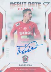 Fila Daniel 20-21 Fortuna Liga Debut Date Rookie Auto #DR11