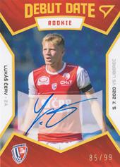 Červ Lukáš 21-22 Fortuna Liga Debut Date Rookie Auto #DR14