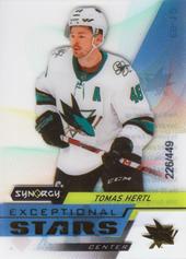 Hertl Tomáš 20-21 Synergy Exceptional Stars Gold #ES-12