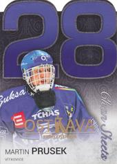 Prusek Martin 17-18 OFS Classic Statistics Die Cut Clean Sheets Expo Ostrava #CS-12