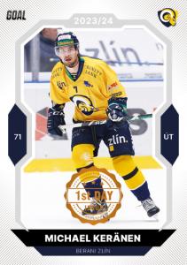 Keränen Michael 23-24 GOAL Cards Chance liga 1st Day Issue #212