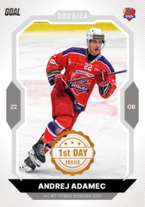 Adamec Andrej 23-24 GOAL Cards Chance liga 1st Day Issue #259