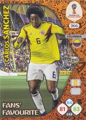 Sánchez Carlos 2018 Panini Adrenalyn XL World Cup Fans Favourite #366