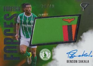 Sakala Benson 25-26 Chance Liga Foreign Forces Silver Auto Flag #FFS-BS
