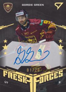 Green Gordie 24-25 Tipos Extraliga Fresh Forces Gold Auto #FFS-GG
