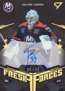 Junca Julian 24-25 Tipos Extraliga Fresh Forces Gold Auto #FFS-JJ