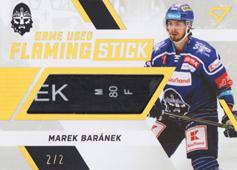 Baránek Marek 21-22 Tipsport Extraliga Flaming Stick Nameplate #FS-MB