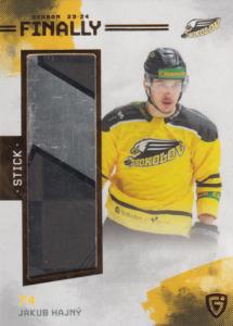 Hajný Jakub 23-24 GOAL Cards Finally Stick Gold #FST-35