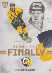 Salonen Aleksi 23-24 GOAL Cards Finally #F-ZL4