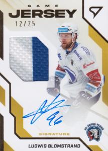 Blomstrand Ludwig 22-23 Tipsport Extraliga Game Jersey Auto #GJS-BL