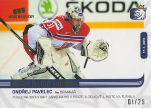 Pavelec Ondřej 2019 MK Reprezentace Gold #86