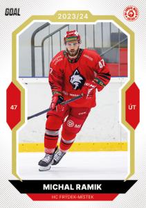 Ramik Michal 23-24 GOAL Cards Chance liga Gold #123