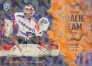 Petrásek Michael 24-25 GOAL Cards Maxa liga Goalie Team Parallel #GT-06