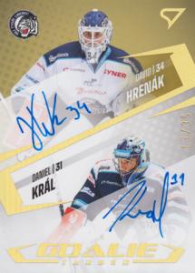 Hrenák Král 23-24 Tipsport Extraliga Goalie Tandem Dual Auto #GTS-HK