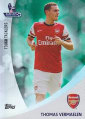 Vermaelen Thomas 13-14 Topps Premier Gold Tough Tacklers Green #TT-TV