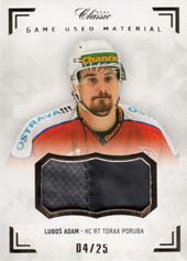 Adam Luboš 18-19 OFS Chance liga Game Used Material #ADA-L